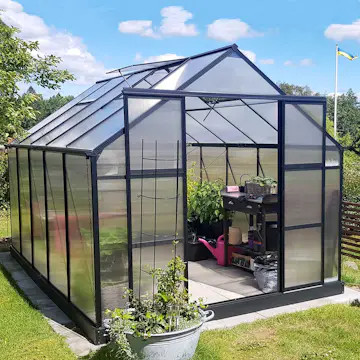 Växthus Metalcraft 8,9 kvm Rektangulär