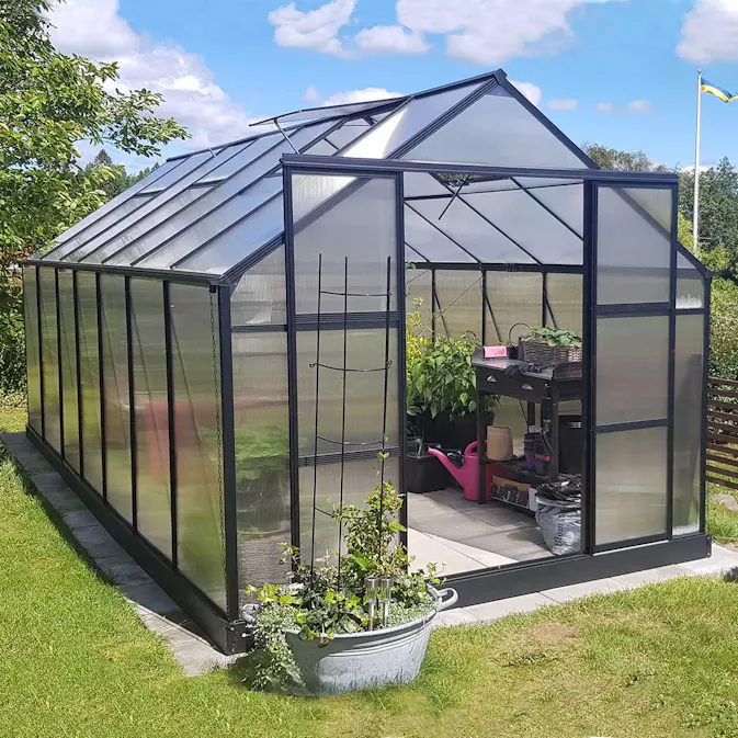 Växthus Metalcraft 12,4 kvm Rektangulär
