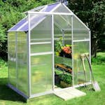Växthus Metalcraft Rektangulär Aluminiumram med UV-Skyddad Kanalplast, 2,2 m²