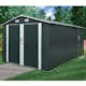 Garage Metalcraft 18m² Antracit/Vit Uteförråd