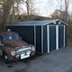 Garage Metalcraft 18m² Antracit/Vit Uteförråd