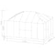 Växthus Metalcraft 13 kvm Rektangulär