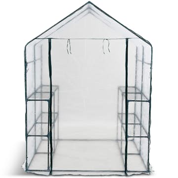 Plastväxthus Metalcraft 8 hyllor Transparent