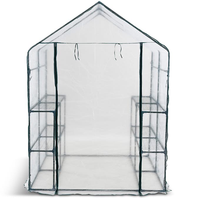 Plastväxthus Metalcraft 8 hyllor Transparent