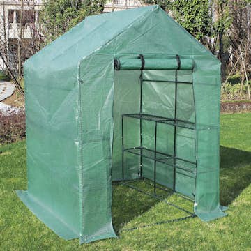 Växthus Metalcraft 2,04 kvm Grön Kvadrat