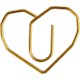 Gem Creativ Company Guld Hjärta Stl 30x20 mm 6 st/1 Förp