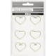 Gem Creativ Company Guld Hjärta Stl 30x20 mm 6 st/1 Förp