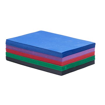 Tonpapper ABA Skol A4 Mörka Färger 5x100 Ark