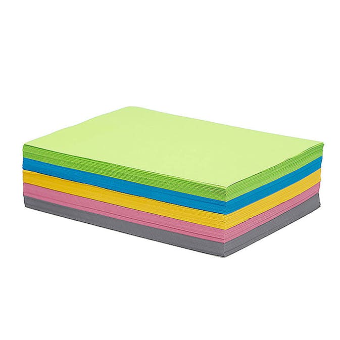 Tonpapper ABA Skol A4 Klara Färger 5x100Ark