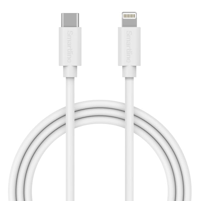 Laddningskabel Smartline Lightning USB-C Vit 1 m
