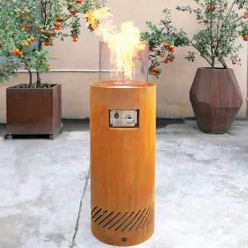 Eldstad Lyfco Cortenstål Gasoldriven Fredrika