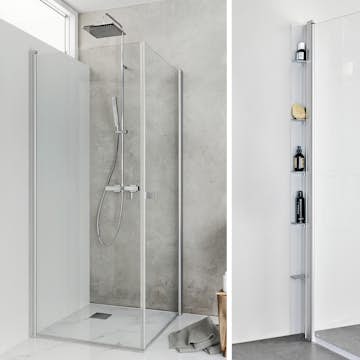 Duschpaket Hafa Duschhörn Igloo Pro med Duschhylla Place