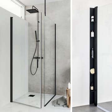 Duschpaket Hafa Duschhörn Igloo Pro ST med Duschhylla Place