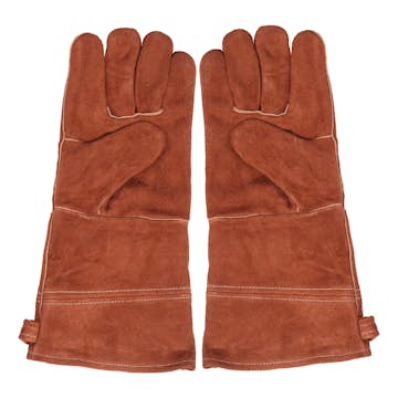 Grillhandskar Pepper Läder 38 cm Large Brun