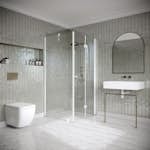 Duschhörn Hietakari Classic 147 Fast Vägg och Vikbar Dörr