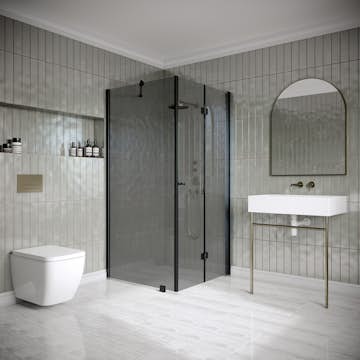 Duschhörn Hietakari Classic 147 Fast Vägg och Vikbar Dörr