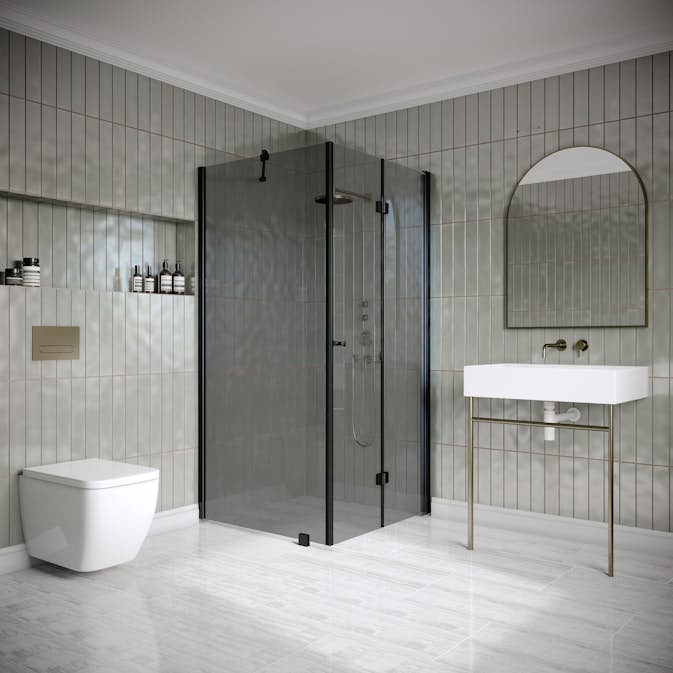 Duschhörn Hietakari Classic 147 Fast Vägg och Vikbar Dörr