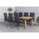 Matgrupp Venture Home Julian Matgrupp Utomhus 210cm med 6 Break Positionsstolar