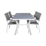 Matgrupp Venture Home Virya Matgrupp Utomhus 160cm med 4 Levels Stapelbara Matstolar