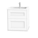 Tvättställsskåp Miller Badrum Kensington 60 med Lådor Vägghängd för Heltäckande Tvättställ