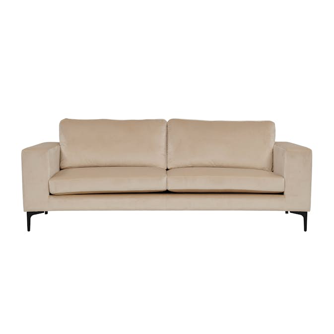 3-sitssoffa Venture Home Bond Sammet Beige Outlet
