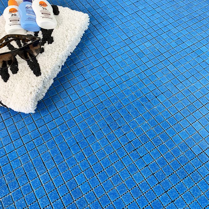 Mosaik Tenfors Aqua 2x2 cm