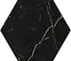 Klinker Tenfors Hexagon Marquina Marmor 22,5x25,9 cm