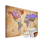 Anslagstavla Arkiio Colourful Travels 3 Delar