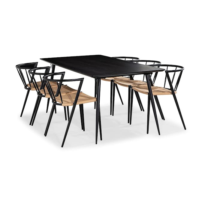 Matgrupp In Living Lilo med 6 Winston Matstolar
