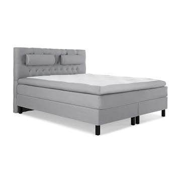 Kontinentalsäng Bedly Sängpaket Lucky Diamant 180x200 Memory Grå