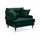 Soffgrupp Scandinavian Choice Andrew 3-sits+Fåtölj+Fotpall Sammet