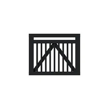 Linea Fasadgrind - 100×80 cm