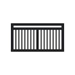 Linea PLUS Fasadstaket - 150×80 cm