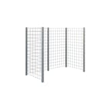 Avfallsskjul PLUS Stålspaljér 173,5×89×147 cm