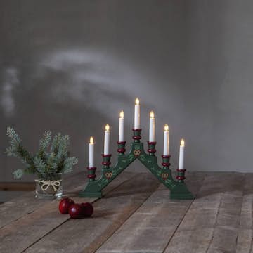 Adventsljusstake Star Trading Sara Traditionell 7 Ljus