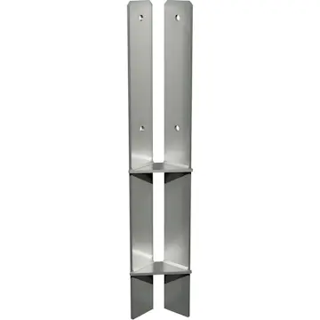 Hörn PLUS stolparfot för nedgjutning För stolpar 9x9x cm - Längd 60 cm