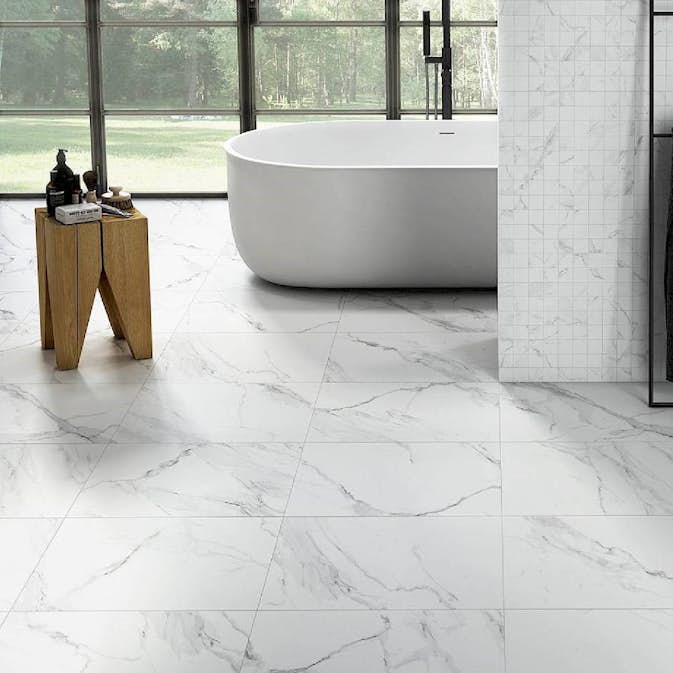 Klinker Tenfors Naos Blanco Matt Marmor 60x60 cm