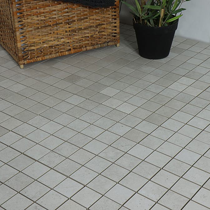 Mosaik Tenfors Carnaby Blanco Matt 5x5 cm