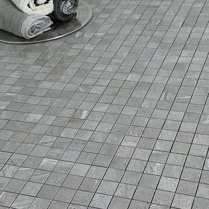 Mosaik Tenfors Lavica Gris Marmor Matt 5x5 cm