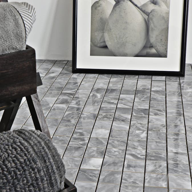 Mosaik Tenfors Silke Marengo Marmor Blank 5x5 cm