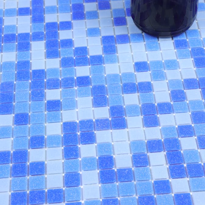 Mosaik Tenfors Blå Mi 2x2 cm