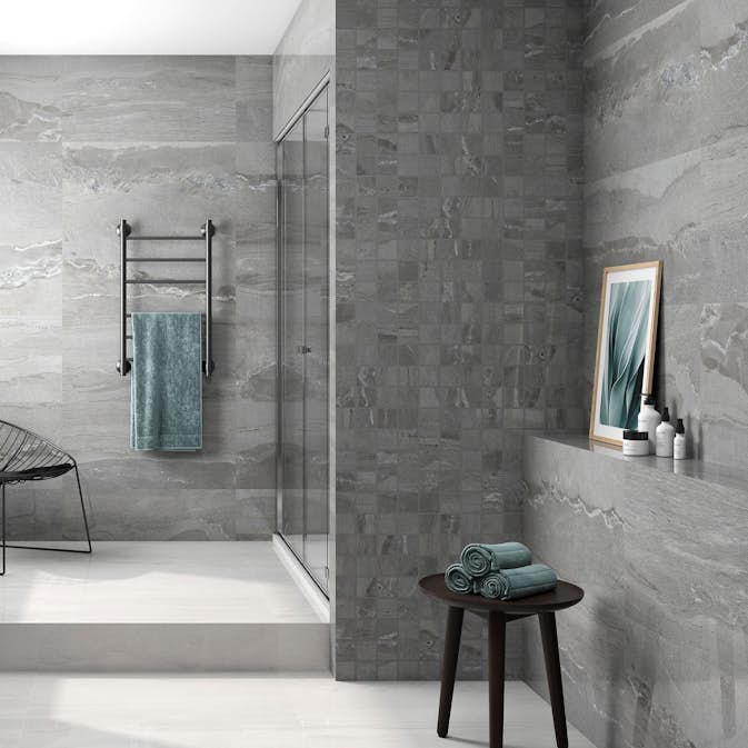 Mosaik Tenfors Whitehall Gris Matt 7x7 cm