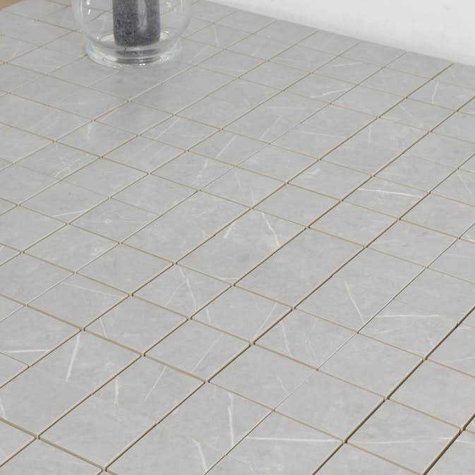 Mosaik Tenfors Altamura Silver Matt Marmor 7x7 cm