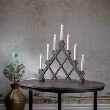 Adventsljusstake Star Trading Rut 7 Ljus