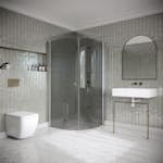 Duschhörn Hietakari Classic 155 Rund med Vändbara Dörrar