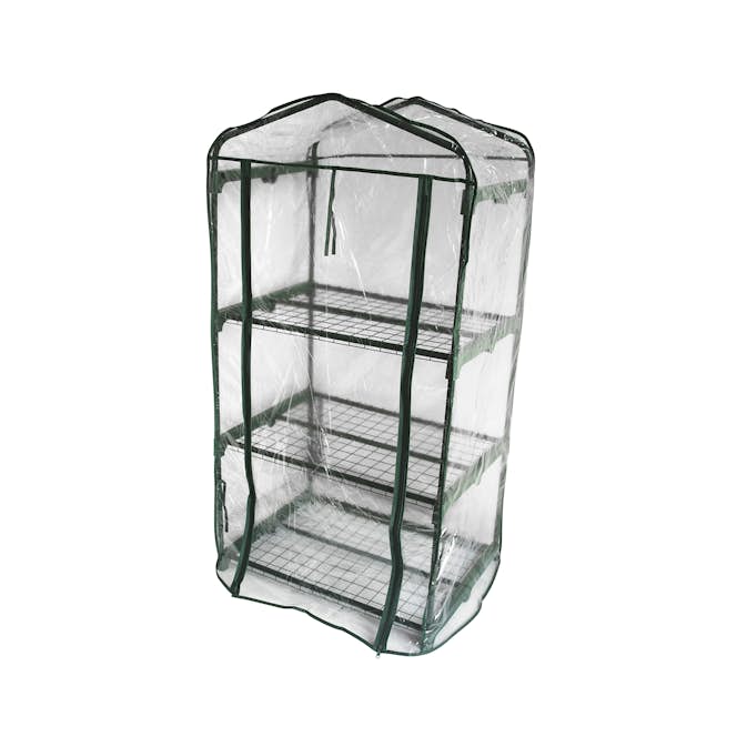Växthus Plast Home it Mini Drivhus med 3 Hyllor,124 cm