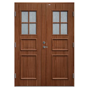 Parytterdörr Diplomat Elvira Teak Cotswoldglas