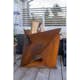 Eldfat Jabo Triangel Inkl Fat Corten 64x64x54 cm