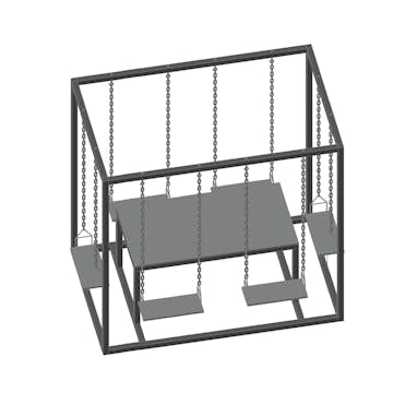 Pergolagunga Jabo Med Bord För 6 Personer 2200x1400x2100 mm