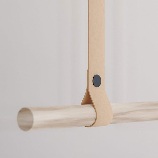 Klädstångshållare Theofils Läder